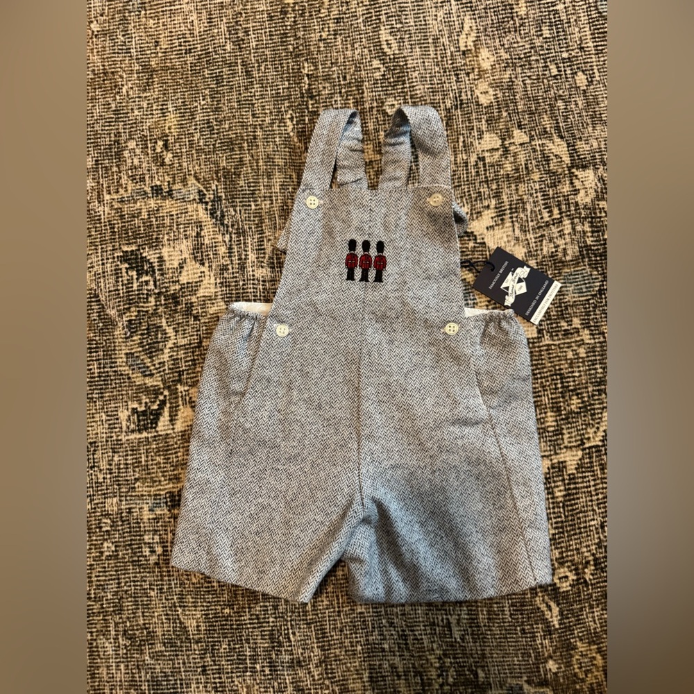 Trotters Thomas Brown Guardsman Baby Alfie Bib Shorts - Picture 2 of 6